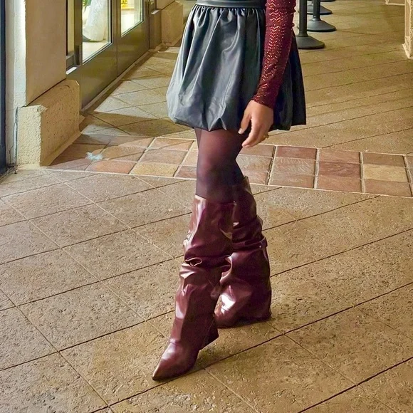 Boots Burgundy - Picture 8 of 9